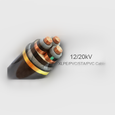 XLPE insulated electrical power cable for rated voltage 3.6/6kV-26/35kV